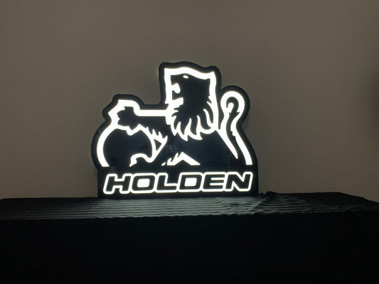 Holden Lion Black/white lightbox signs