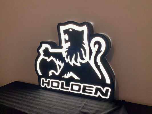 Holden Lion Black/white lightbox signs